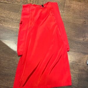 Vero Moda Vibrant Red Long Sleeve Dress